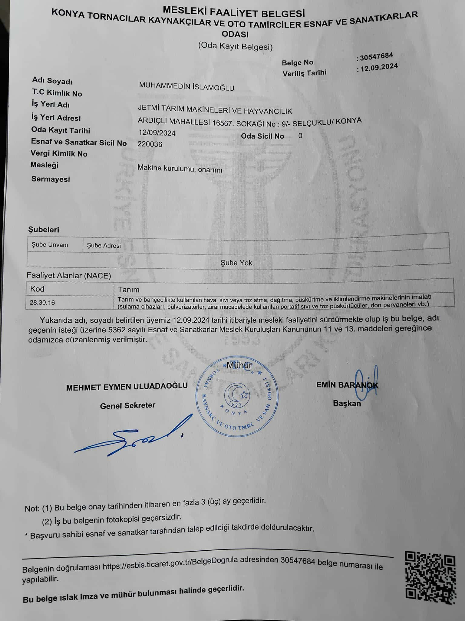 JetMi Diploma ve Sertifika